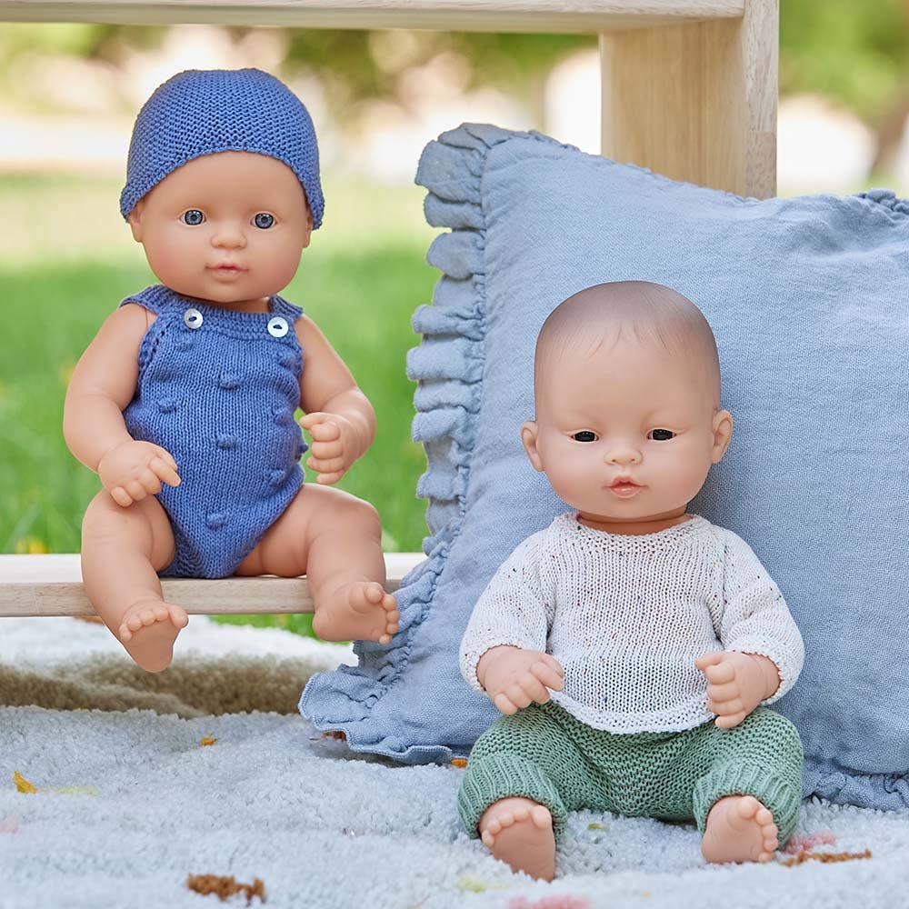 Miniland Baby Doll Light Skin Tone Boy 12 5/8"