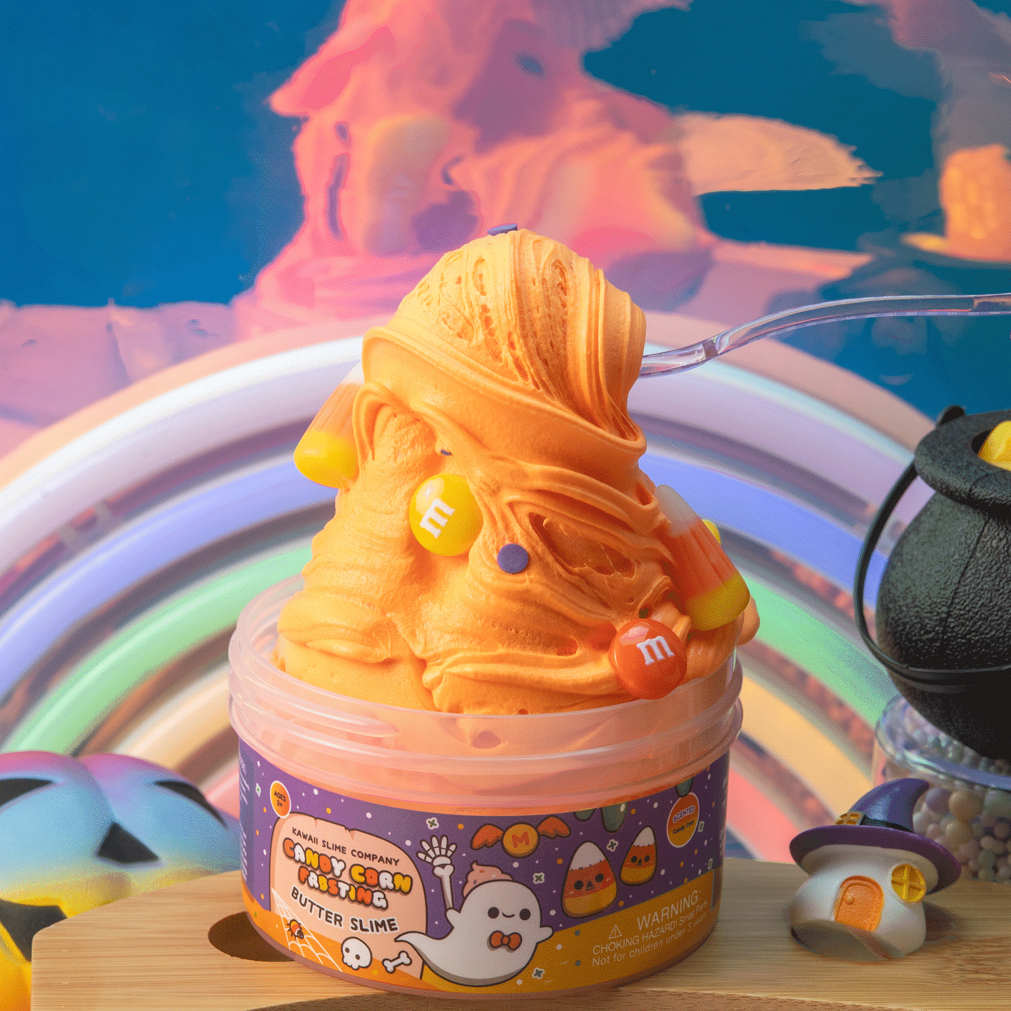 Candy Corn Frosting Butter Signature Dome™ Slime