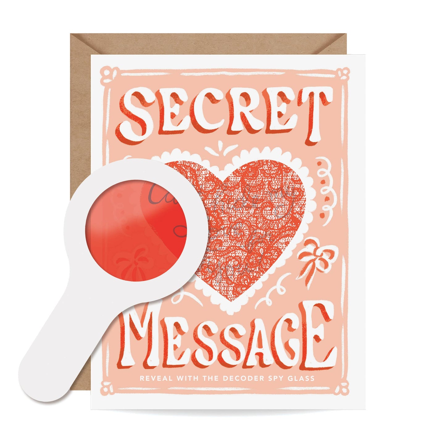 Can't Hide My Love - Secret Message Decoder Card