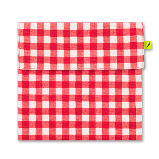 Flip Snack Bag - Gingham Red