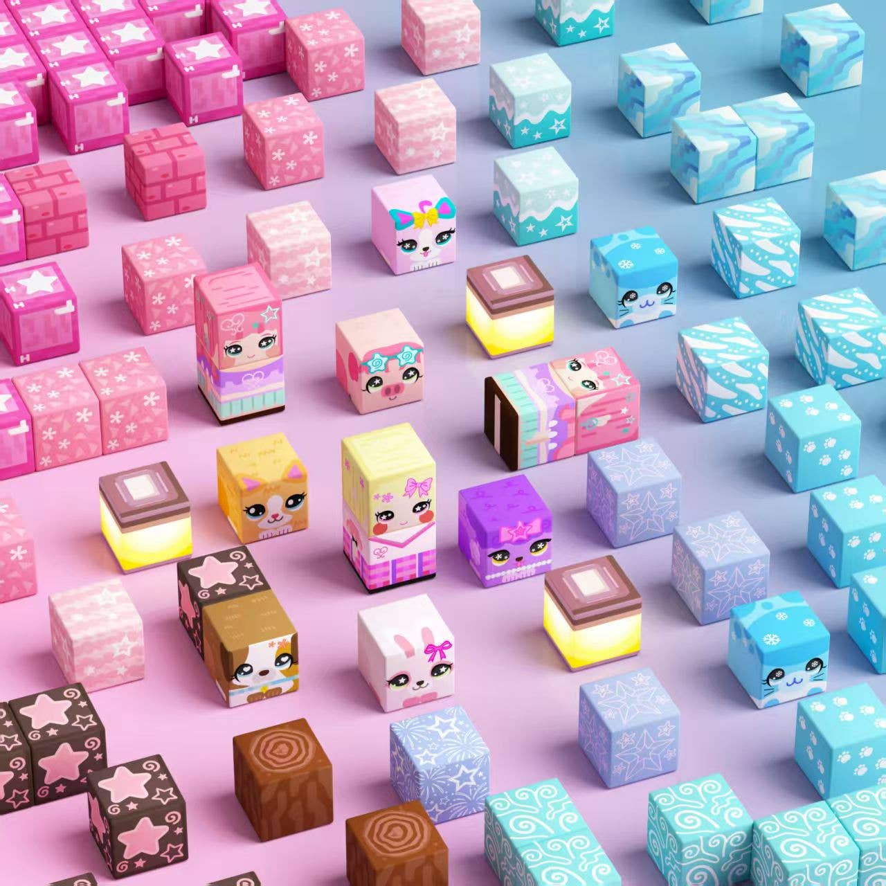 Magical Universe Magnetic Building Blocks - 200 Piece Set