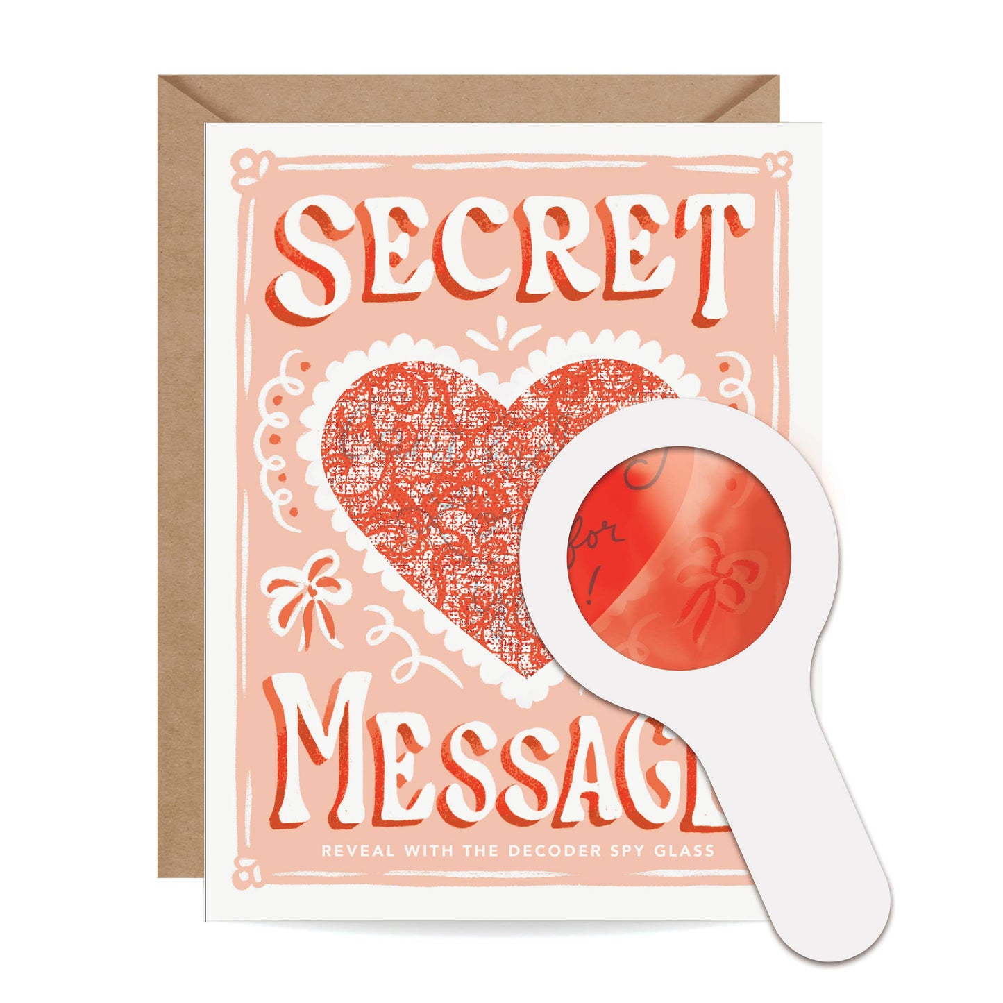 Can't Hide My Love - Secret Message Decoder Card