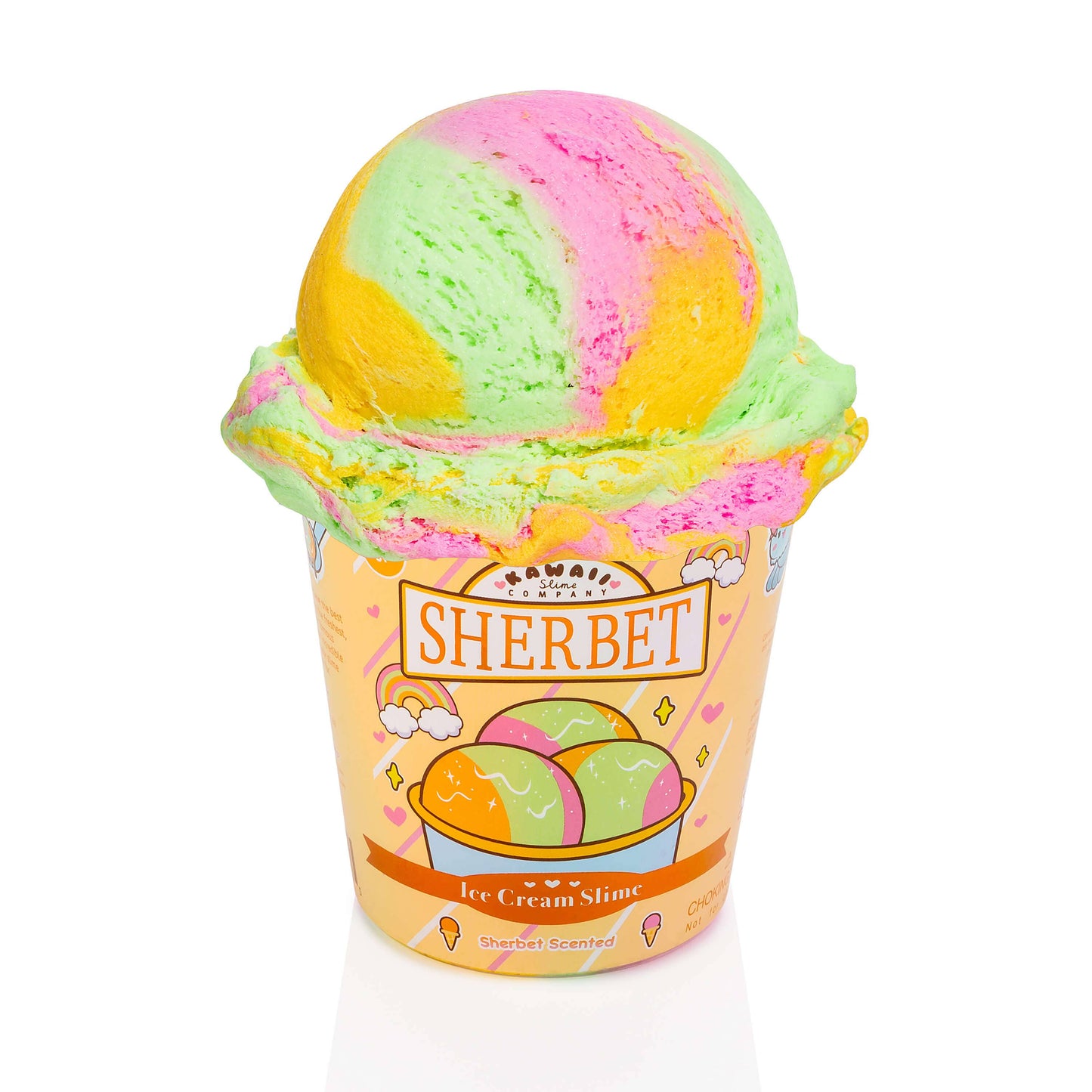 Sherbet Scented Ice Cream Pint Slime by Kawaii Slime Company