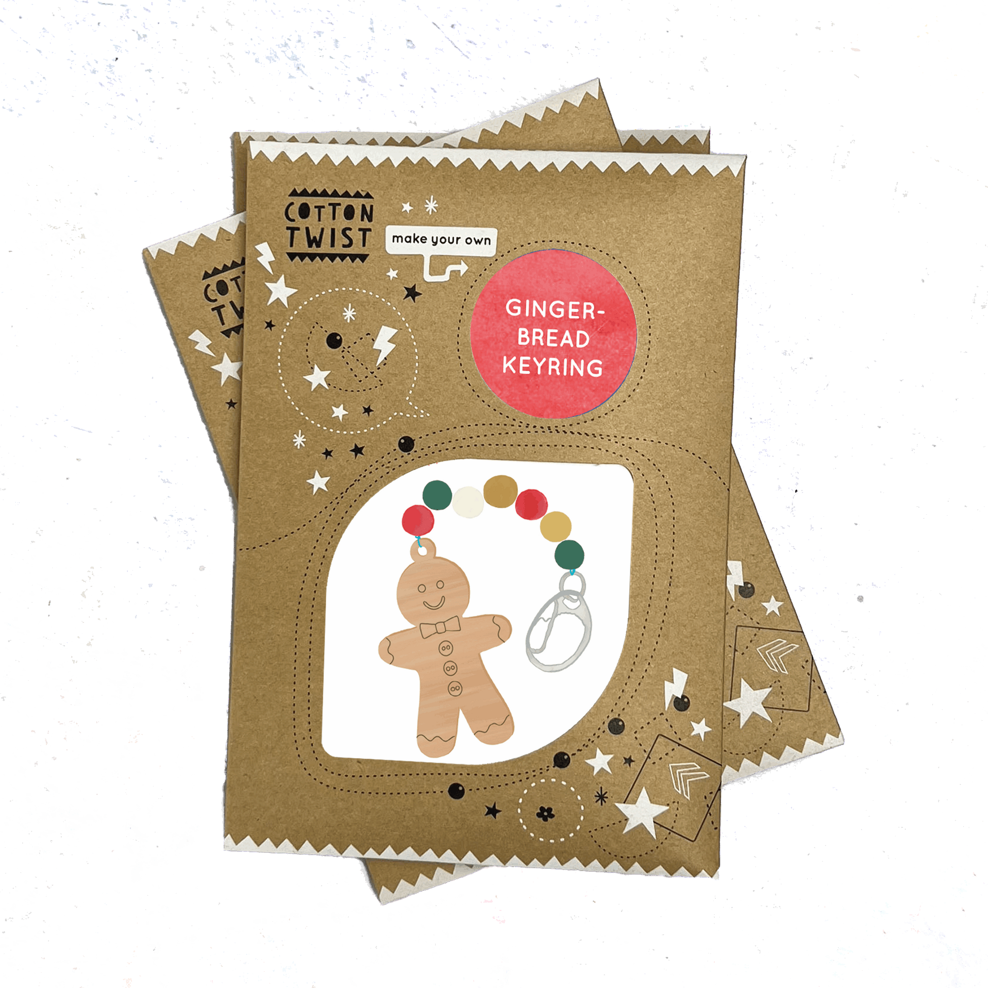 Make Your Own Gingerbread Character Keyring