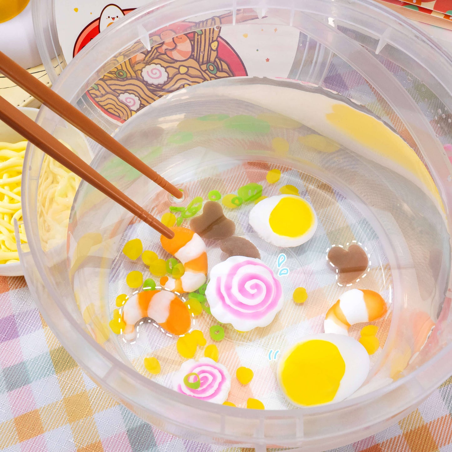 Instant Ramen Noodles Slime Science Kit by Kawaii Slime Company