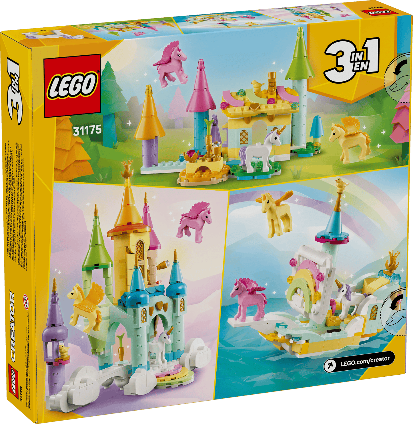 LEGO Creator 3 in 1 Unicorn Castle