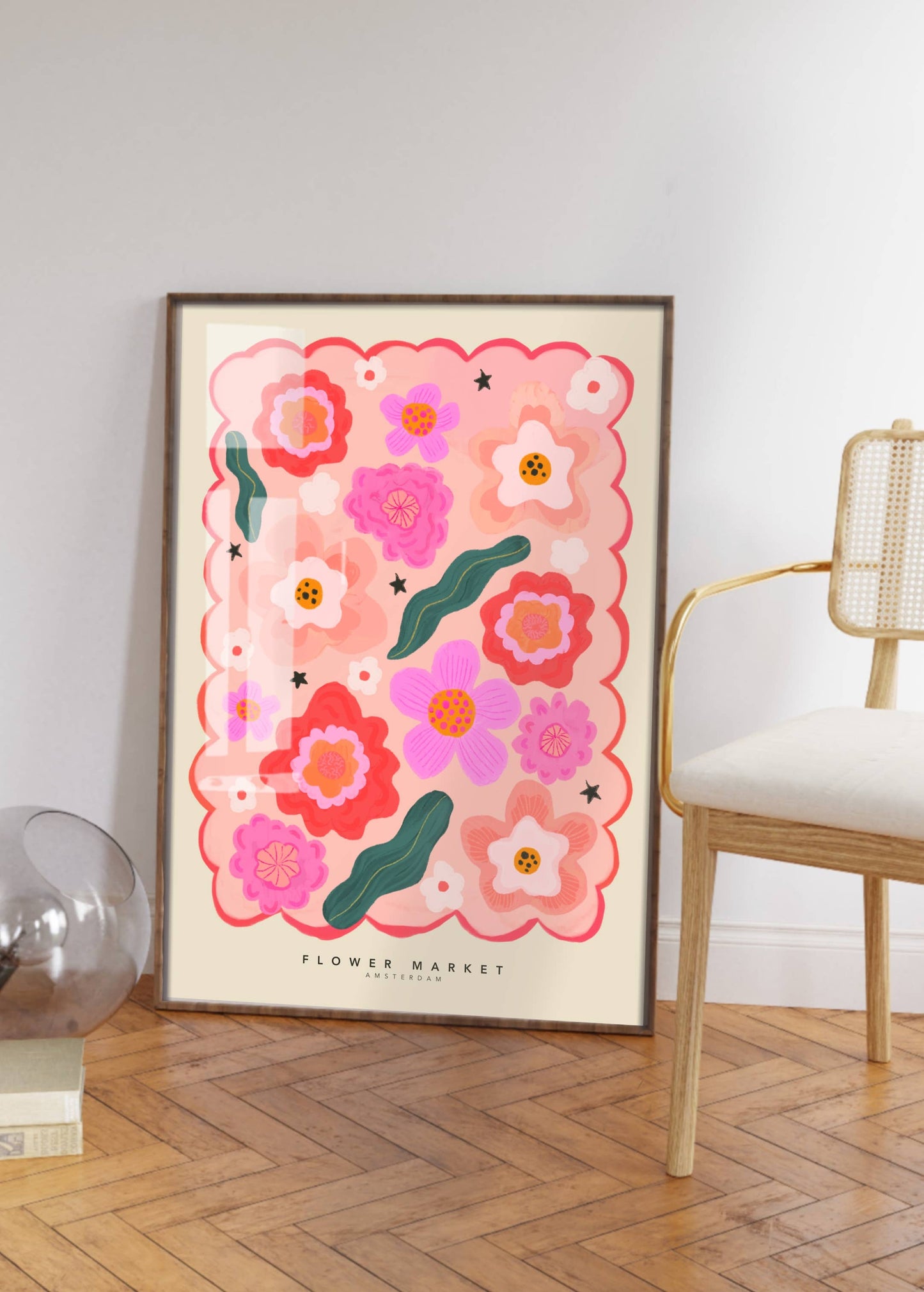 Flower Market Art Print