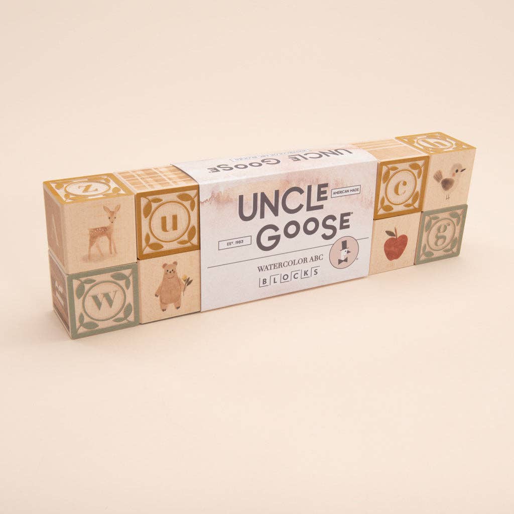 Uncle Goose Watercolor ABC Blocks