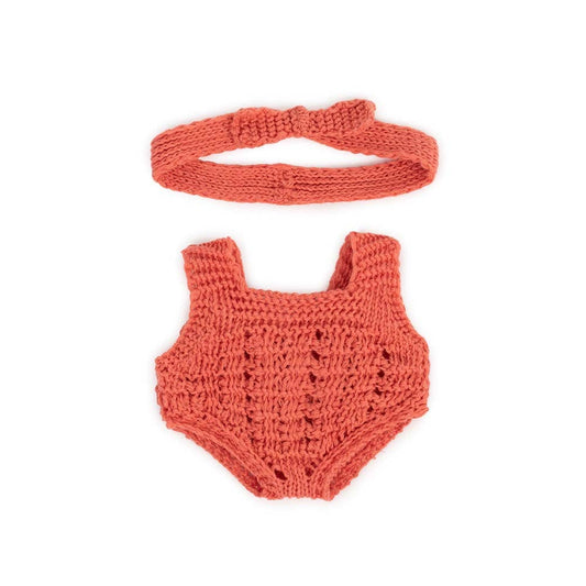 Minland Knitted Doll Outfit for  8 1/4” Doll