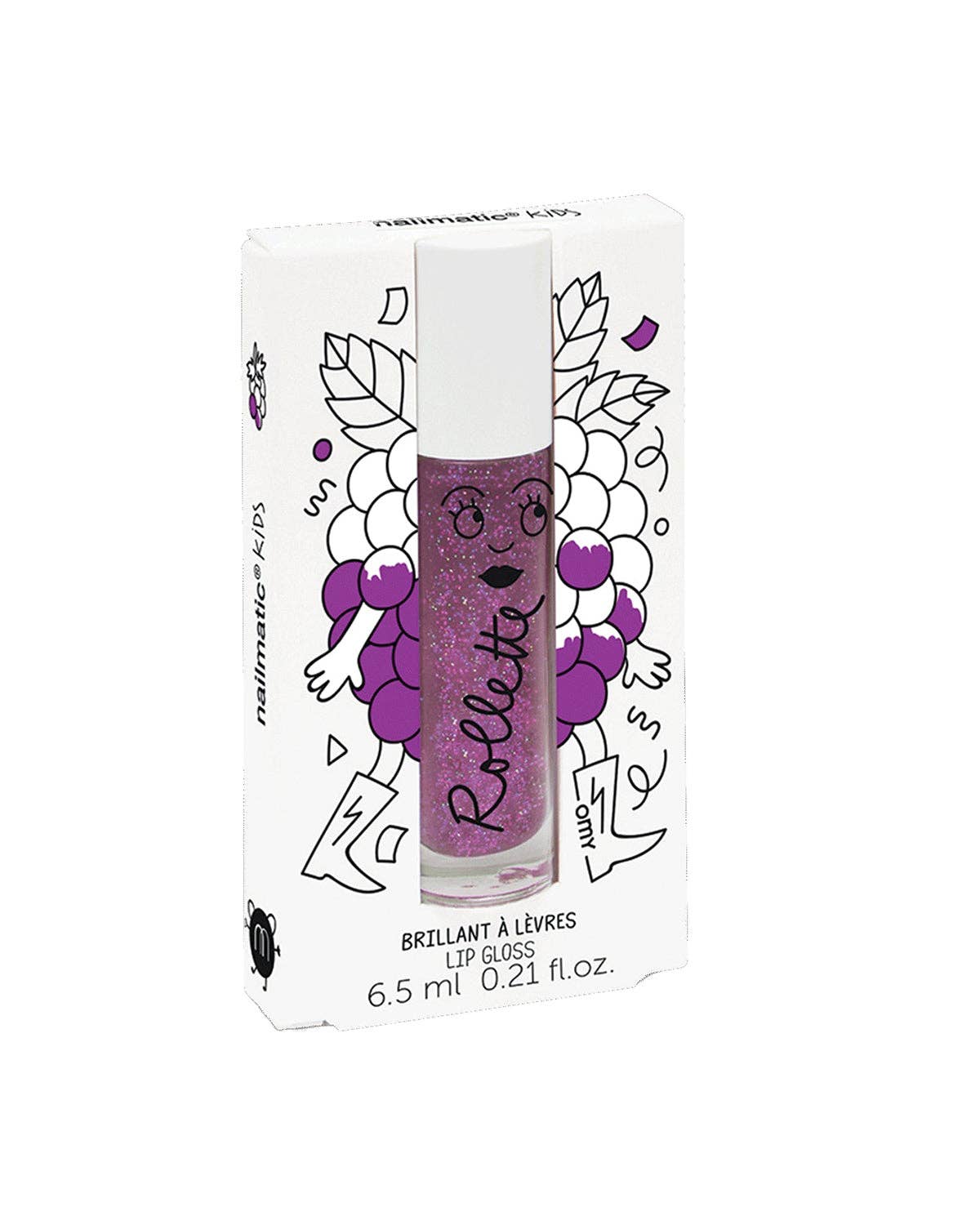 Blackberry Rollette Lip Gloss for Kids