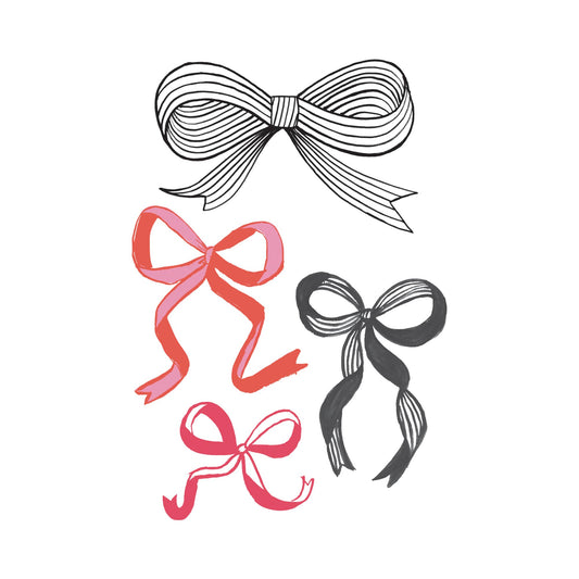 Ribbons & Bows Tattoo Pair