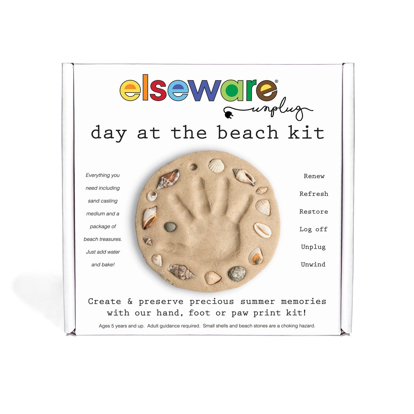 Day at the Beach: Kids Hand & Footprint Keepsake Craft