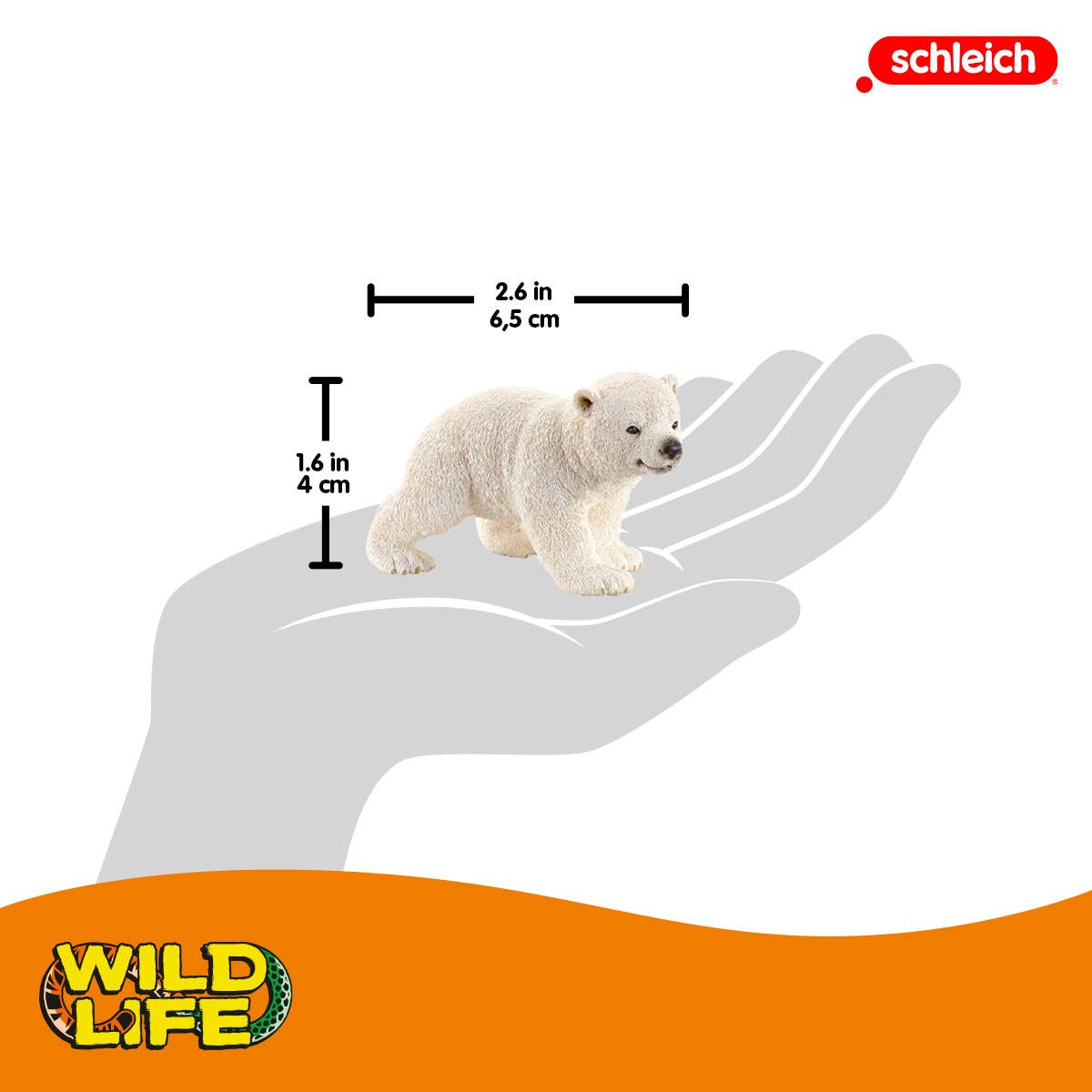 Polar Bear Cub, Walking Arctic Animal Toy