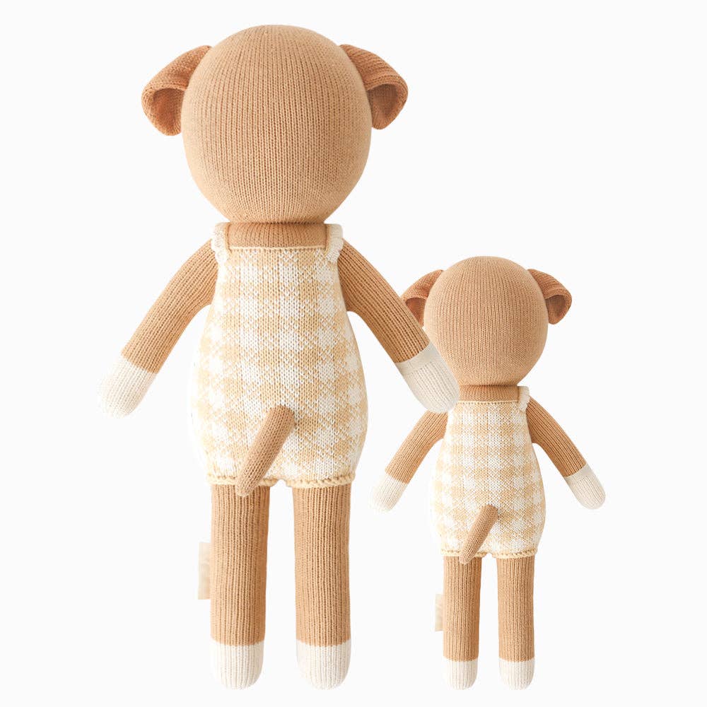 Hayden the Dog Knit Doll - Cuddle + Kind