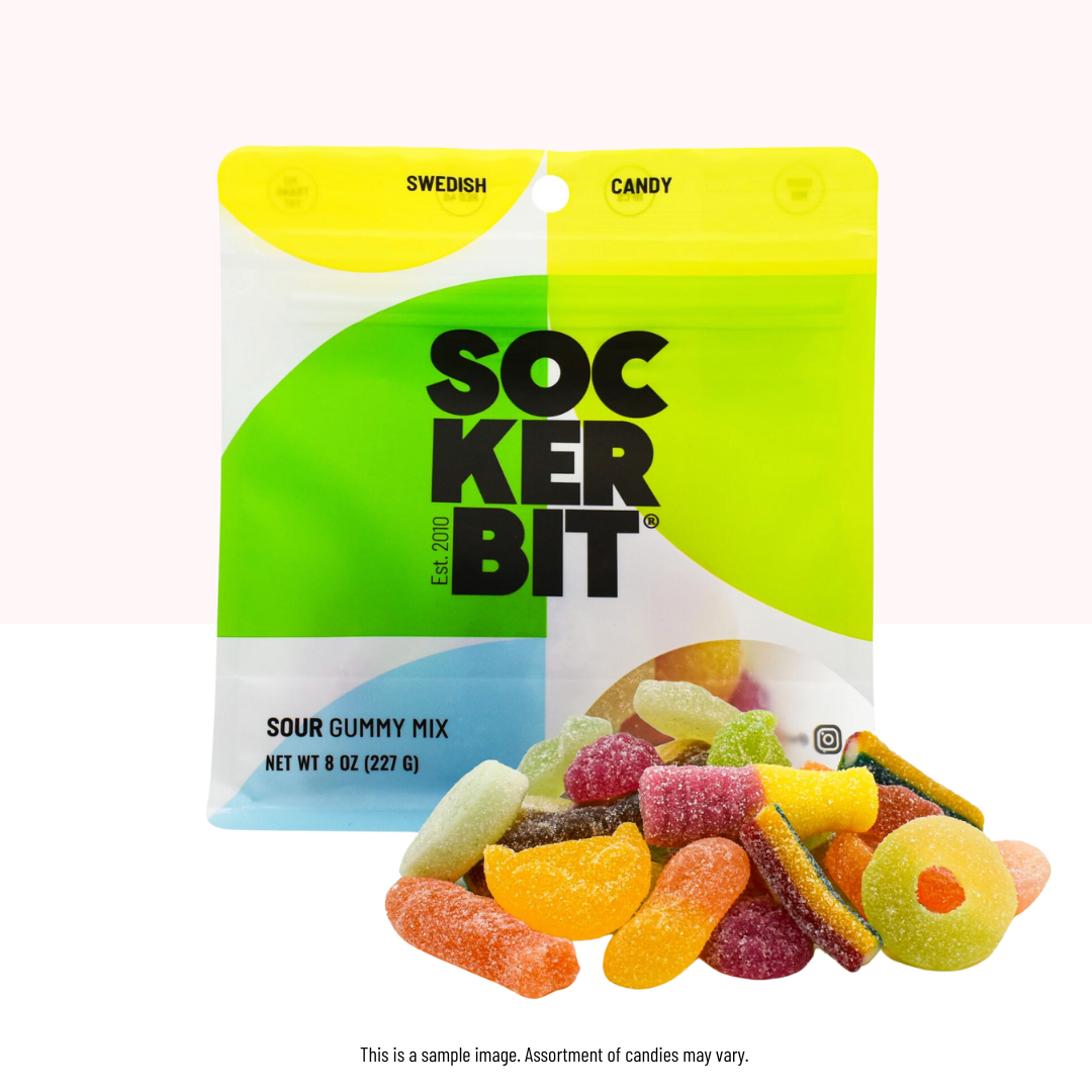 Sour Mix Swedish Candy Pouch