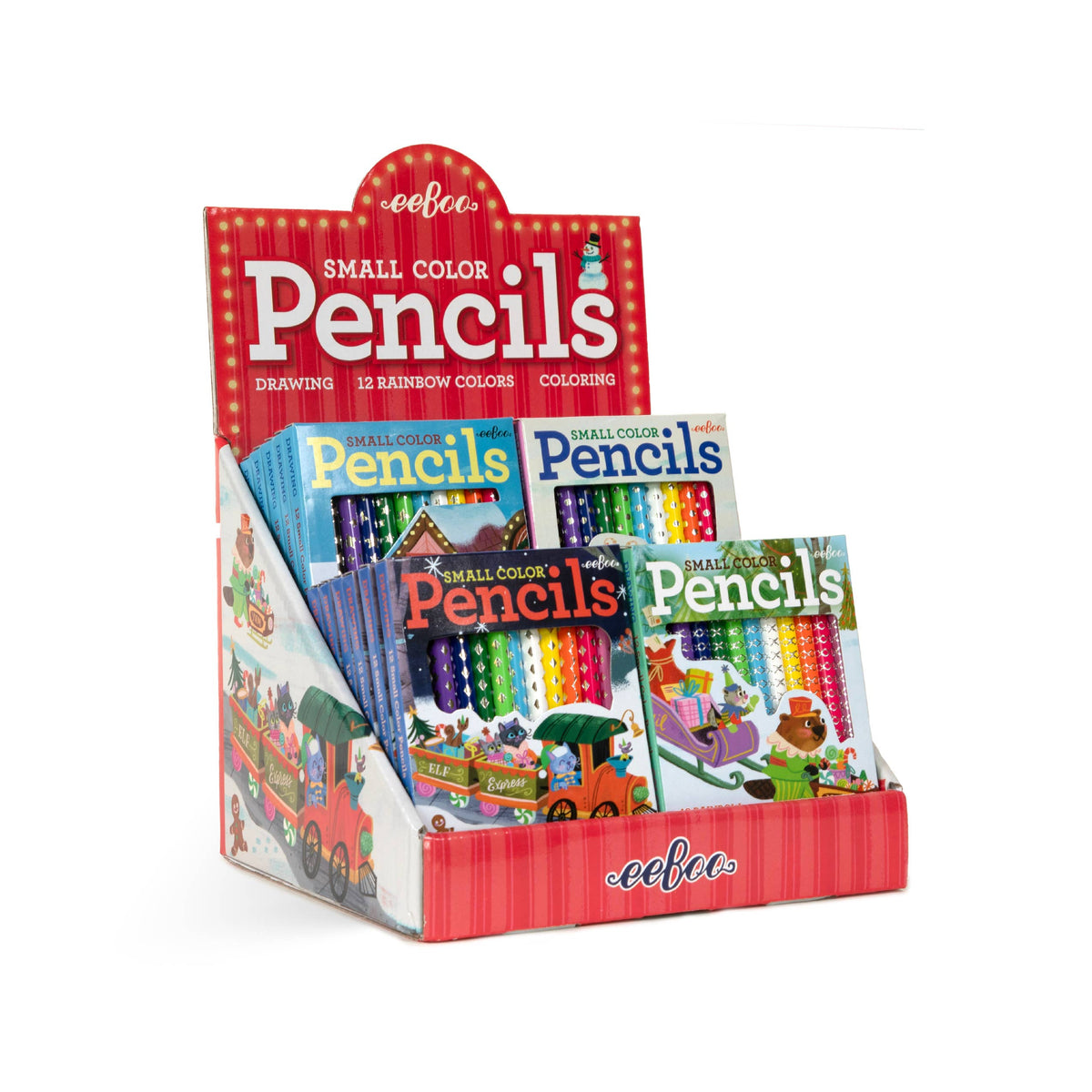 Christmas Village Small Color Pencil (Assorted)