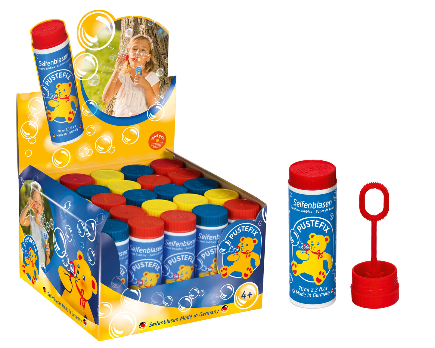 Classic Bubble Tube with Wand by Pustefix - 70 ml