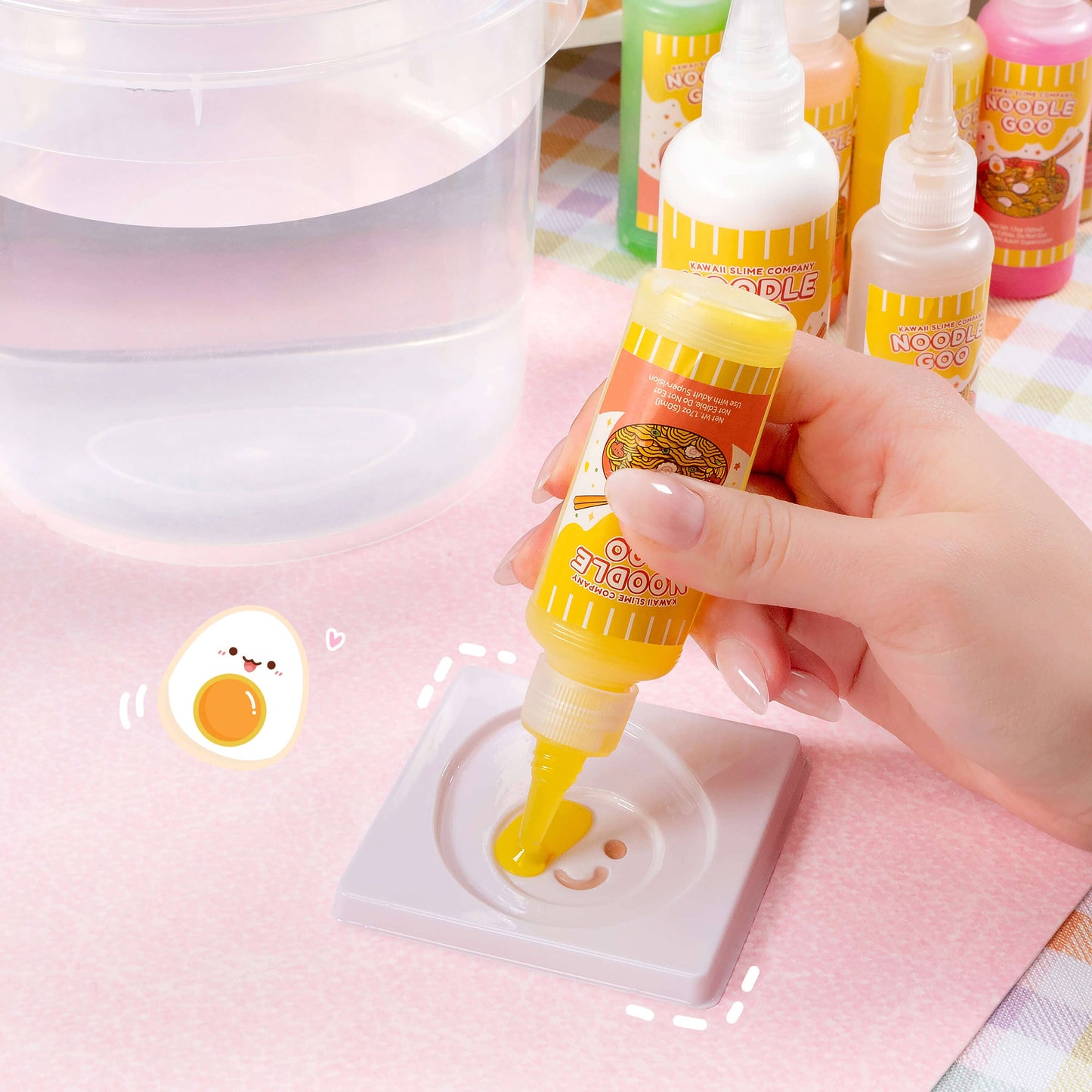 Instant Ramen Noodles Slime Science Kit by Kawaii Slime Company