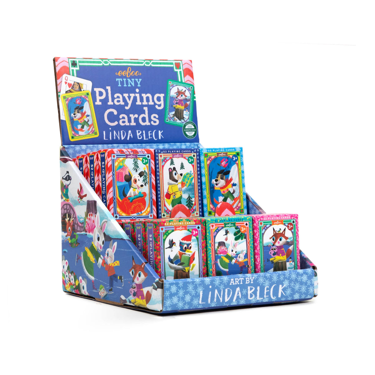 Holiday in the Woods Tiny Playing Cards