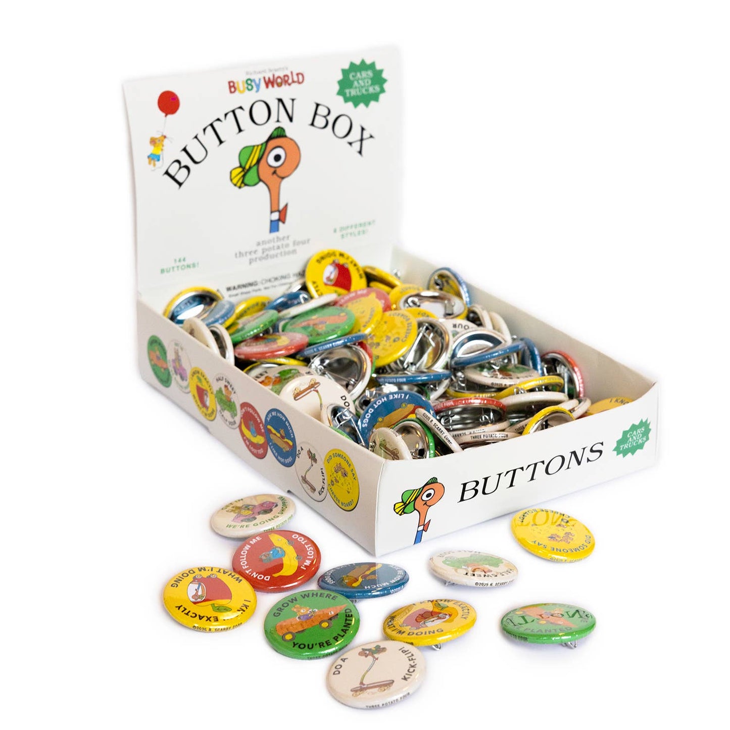 3P4 x Richard Scarry® - Button (Asst)