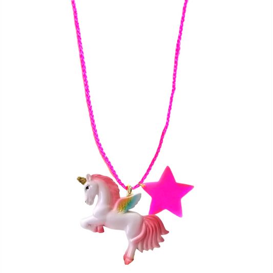 Rainbow Unicorn Necklace by Gunner & Lux