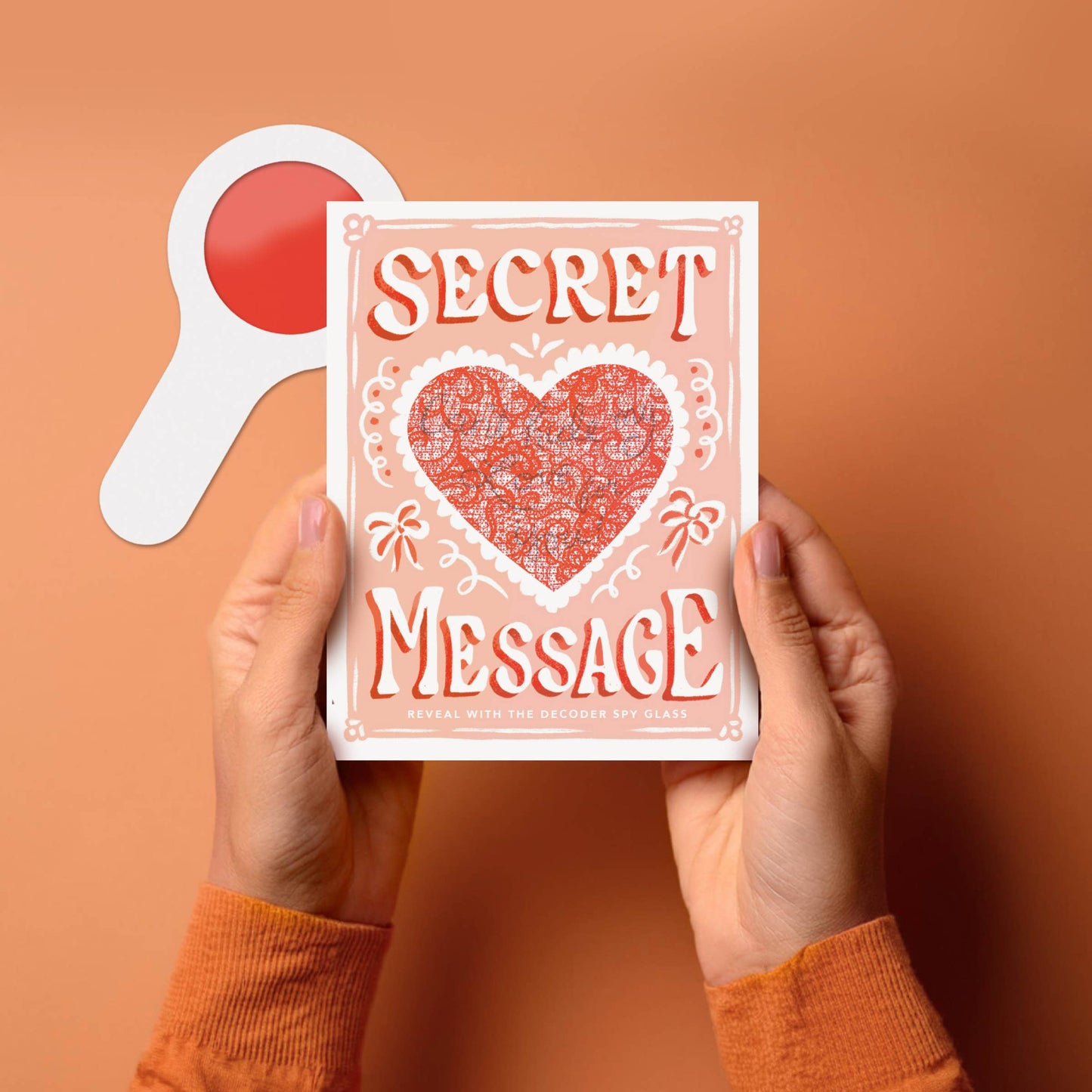 Can't Hide My Love - Secret Message Decoder Card