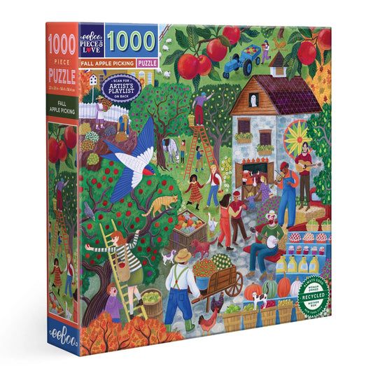 Fall Apple Picking 1000 Piece Puzzle by Eeboo