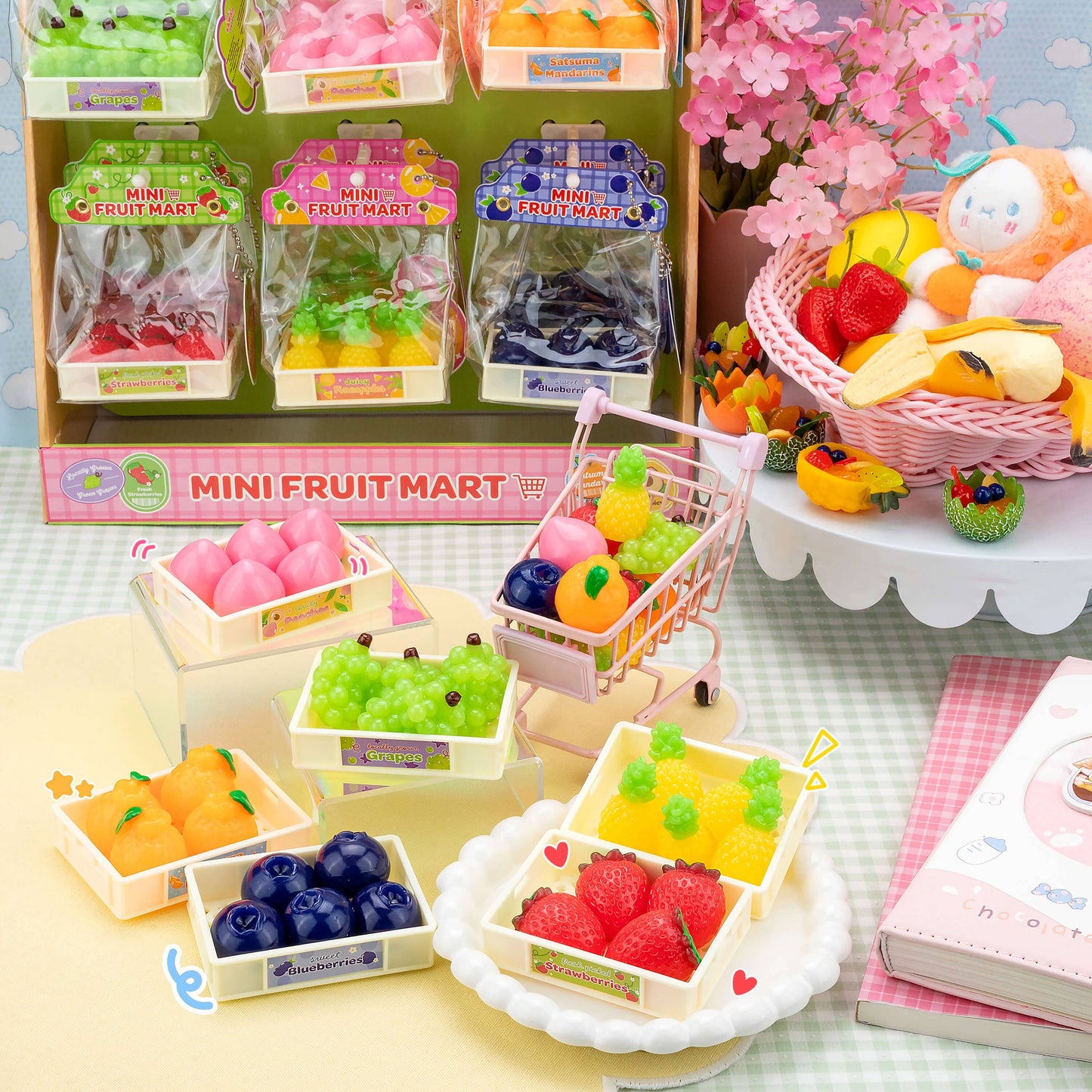 Mini Fruit Mart Taba Squishy (Assorted Fruits)