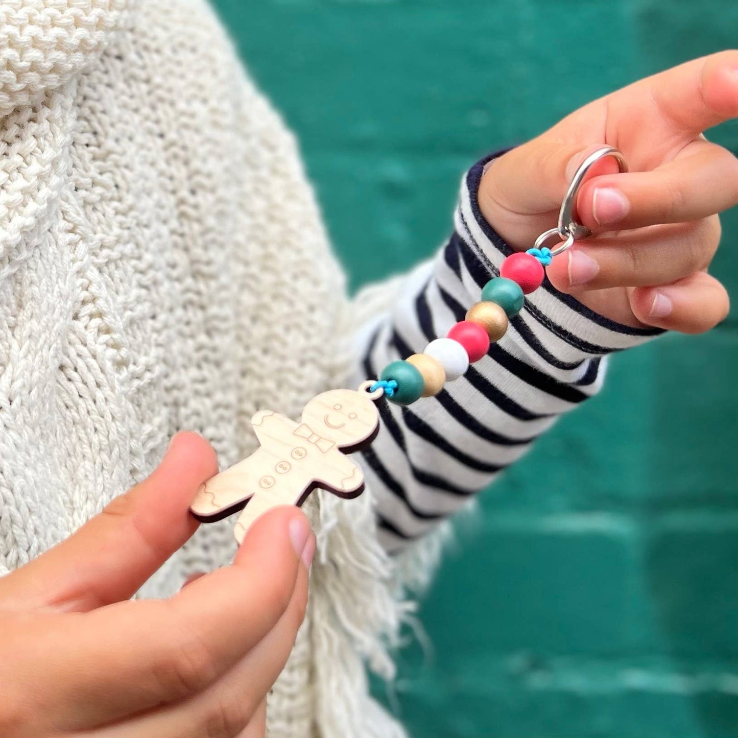 Make Your Own Gingerbread Character Keyring Craft