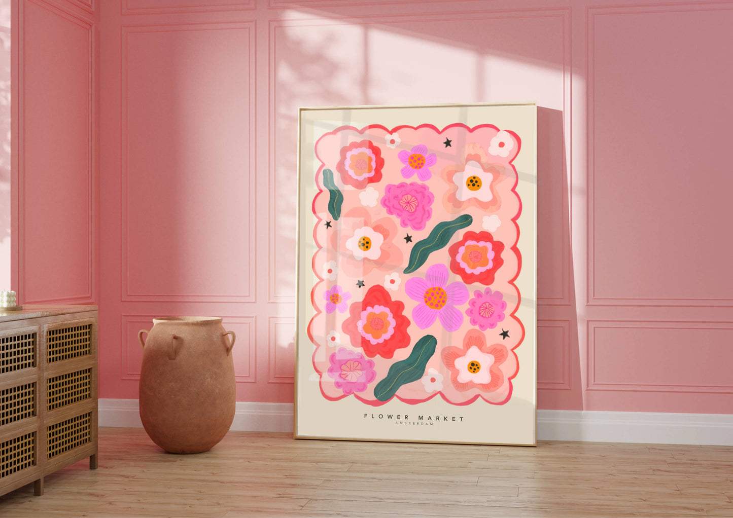 Flower Market Art Print