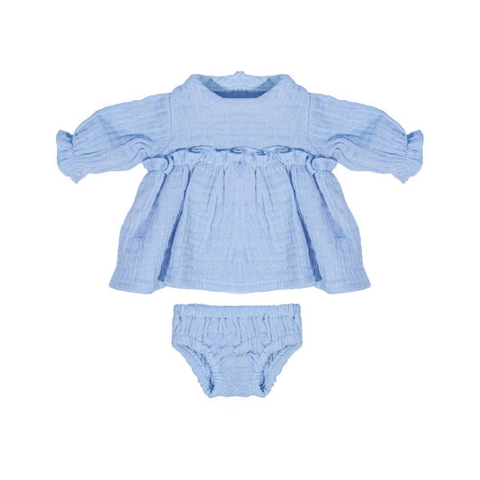 Miniland Blue Dress for Dolls 12 5/8"