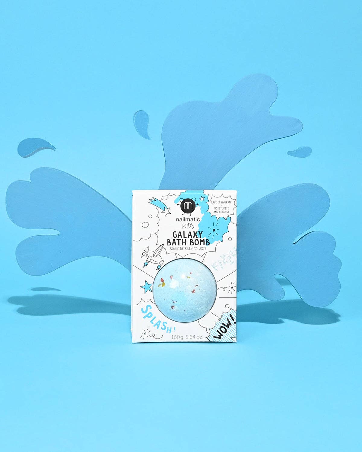 Galaxy Blue Comet Bath Bomb for Kids