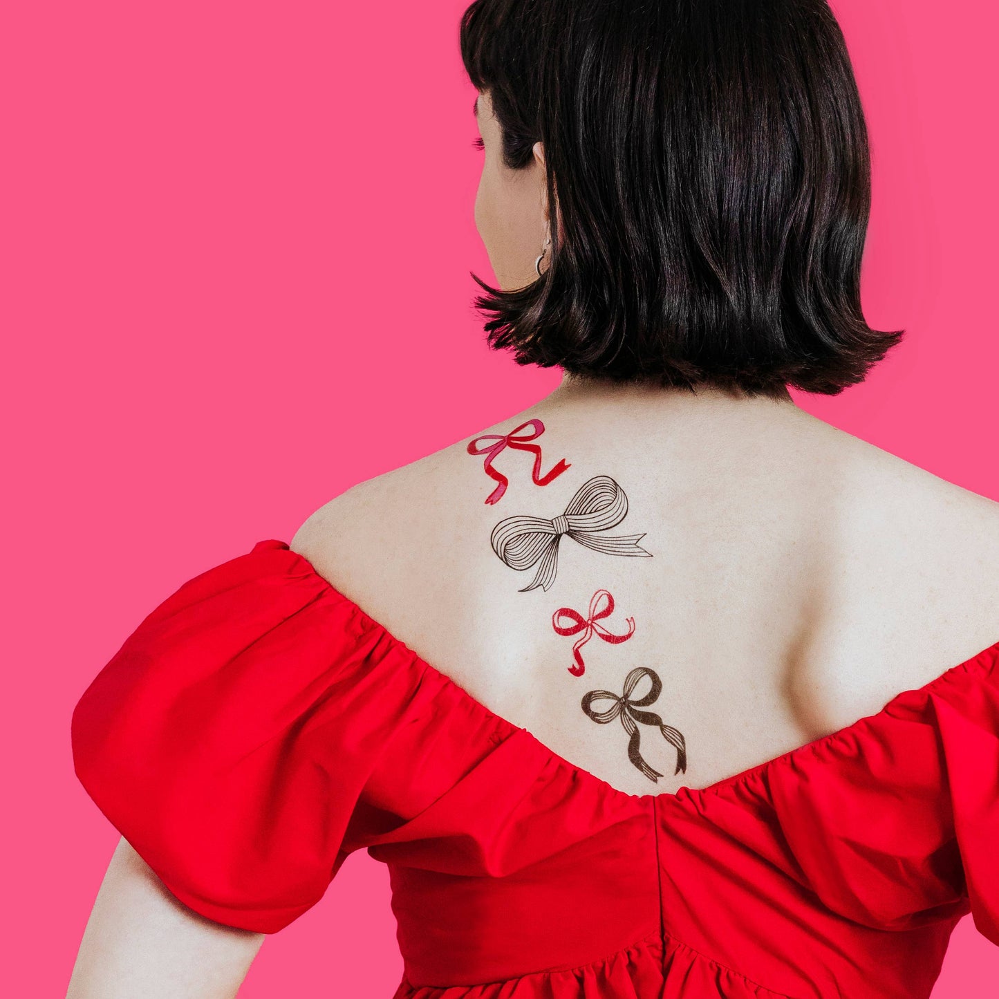 Ribbons & Bows Tattoo Pair