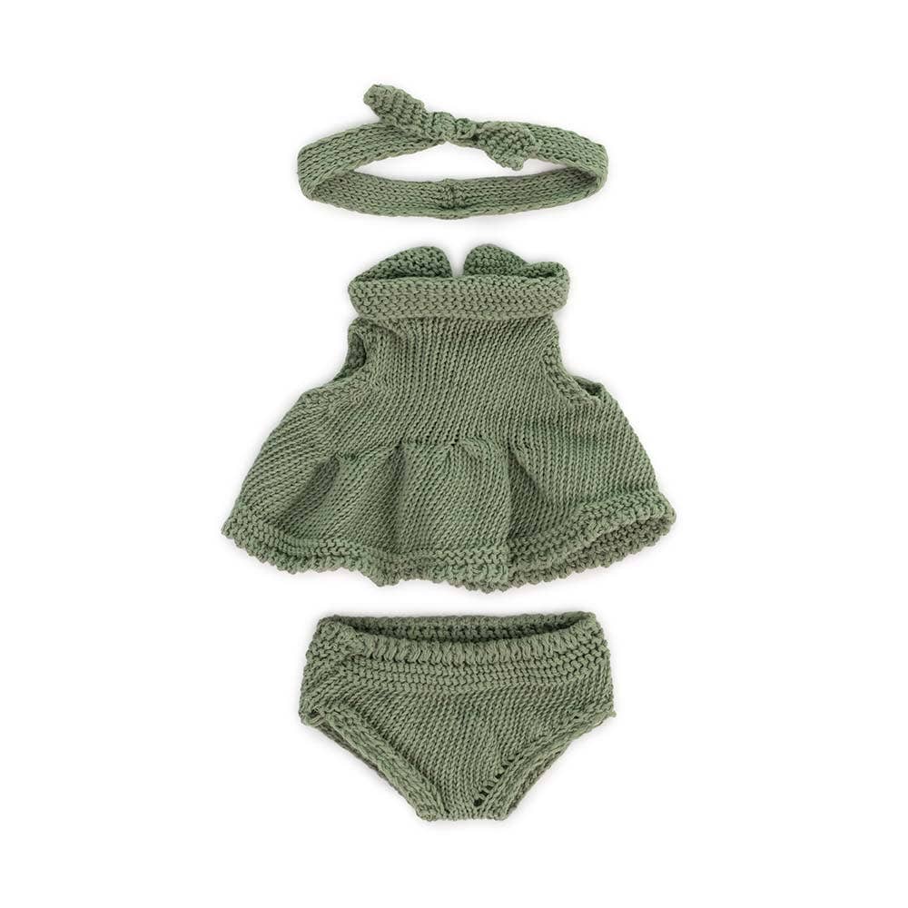 Knitted Doll Clothes for 8 1/4" Dolls - 4 Styles