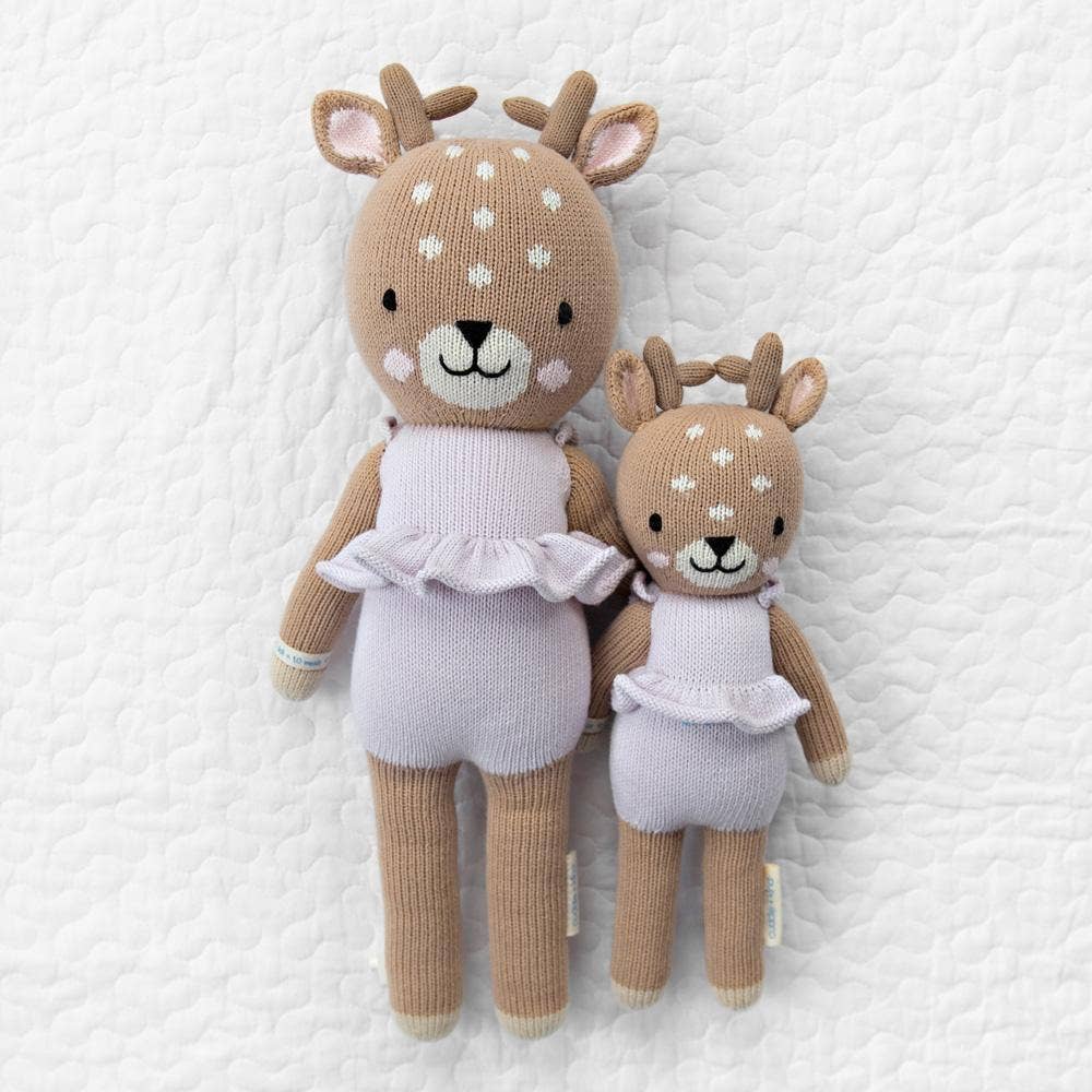 Violet the Fawn Knit Doll - Cuddle + Kind