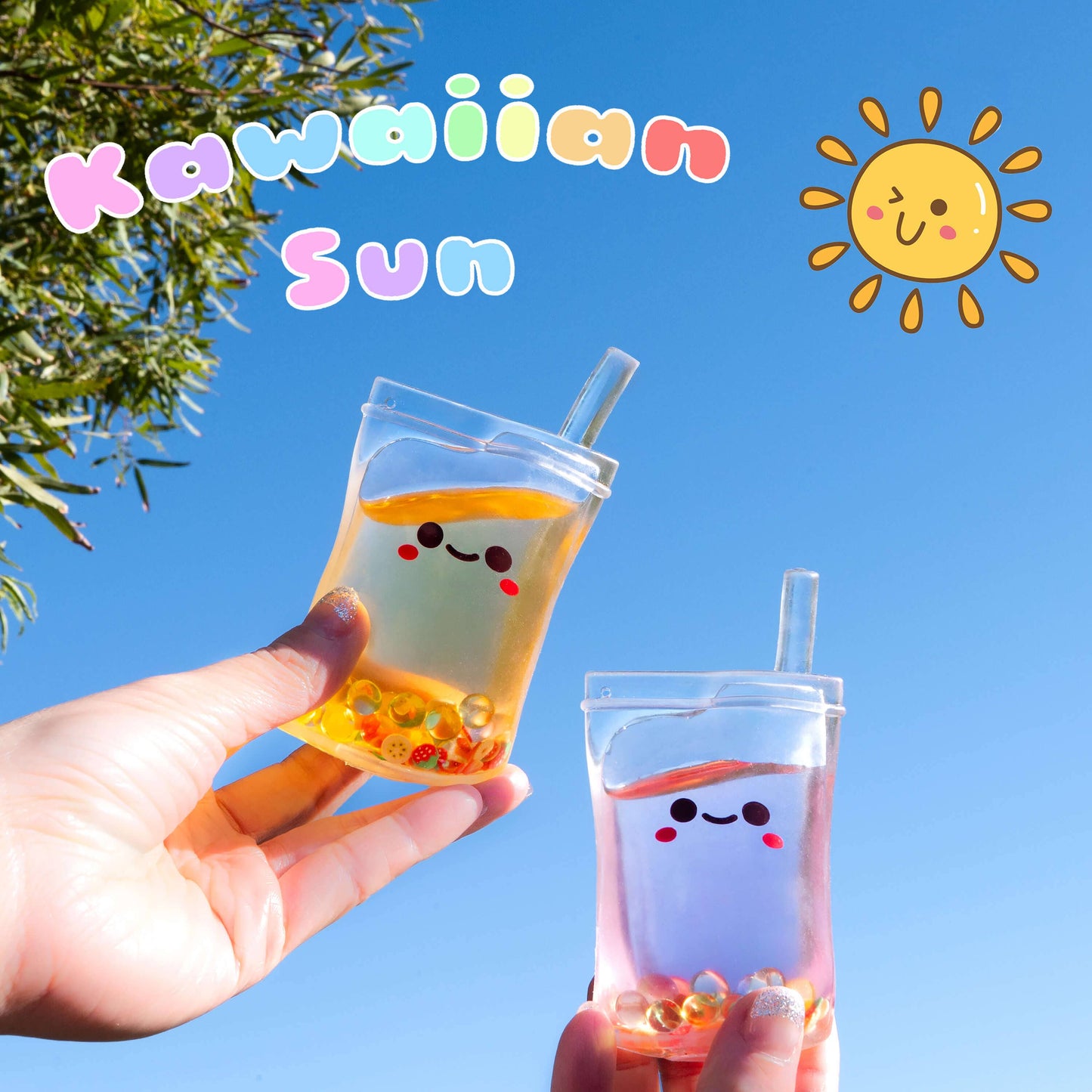 Kawaiian Sun Fruit Juice Squishy (Assorted Colors)