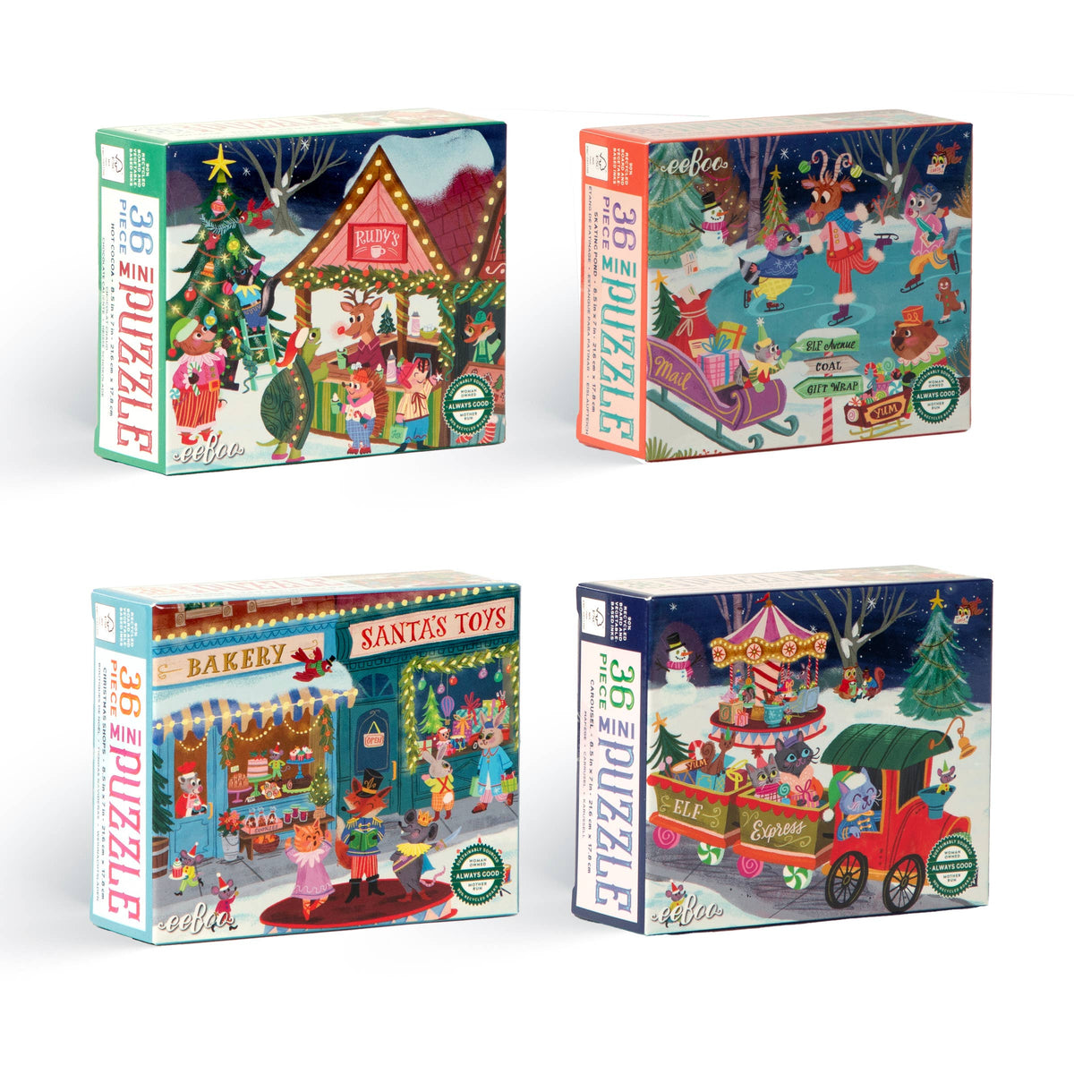 Christmas Village 36 Piece Mini Puzzle (Assorted)