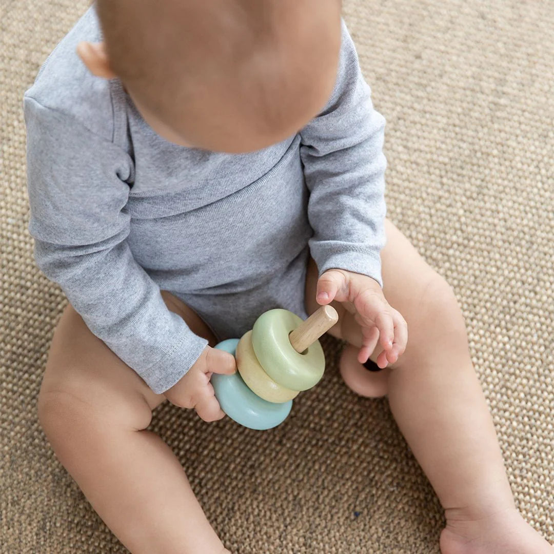 First Stacking Ring Pastel by Plan Toys