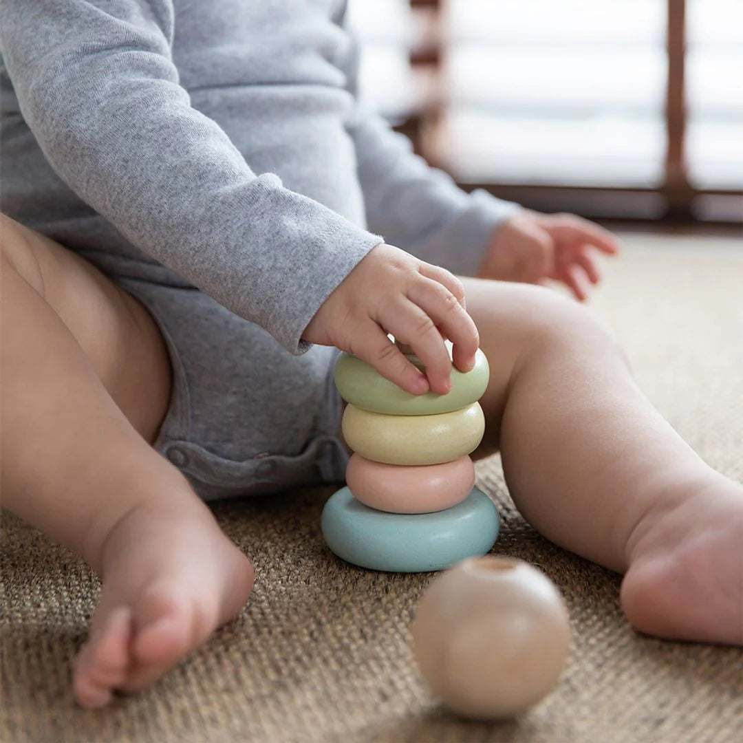 First Stacking Ring Pastel by Plan Toys