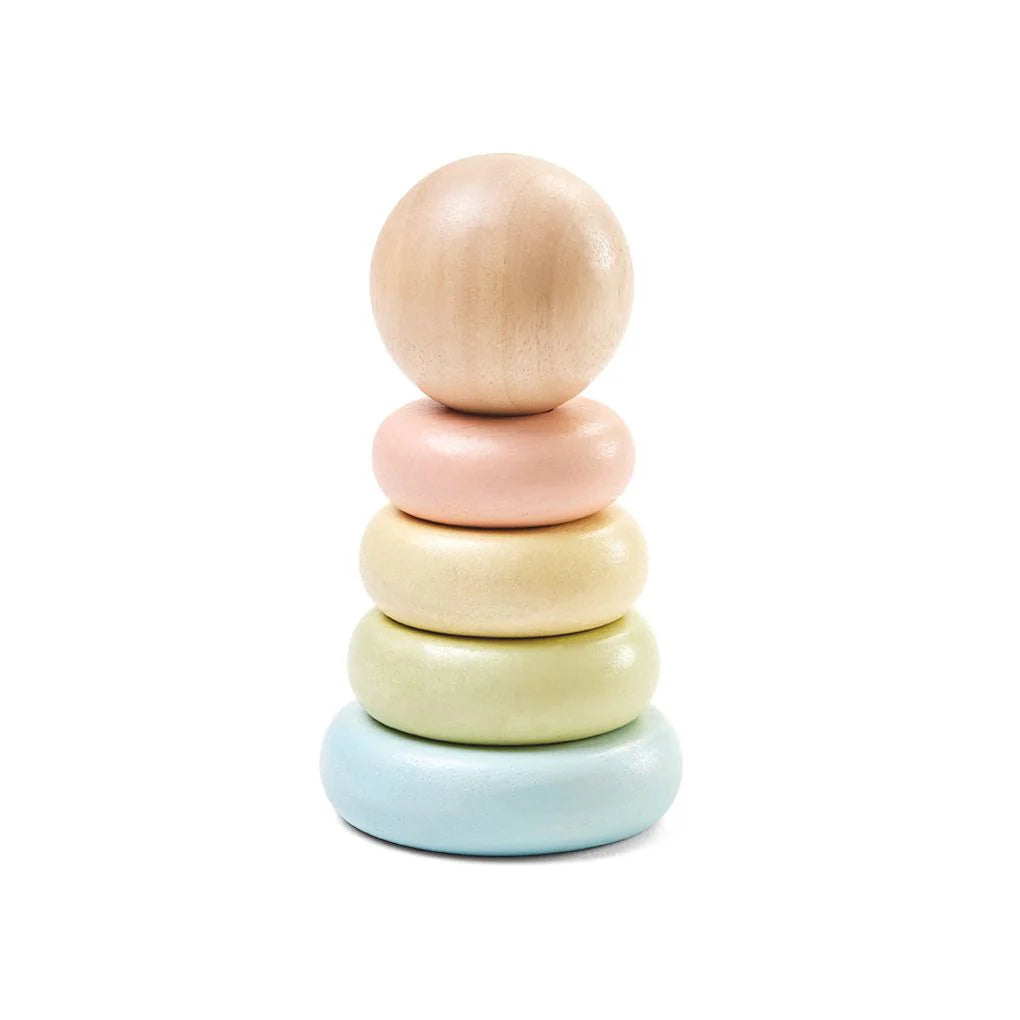 First Stacking Ring Pastel by Plan Toys