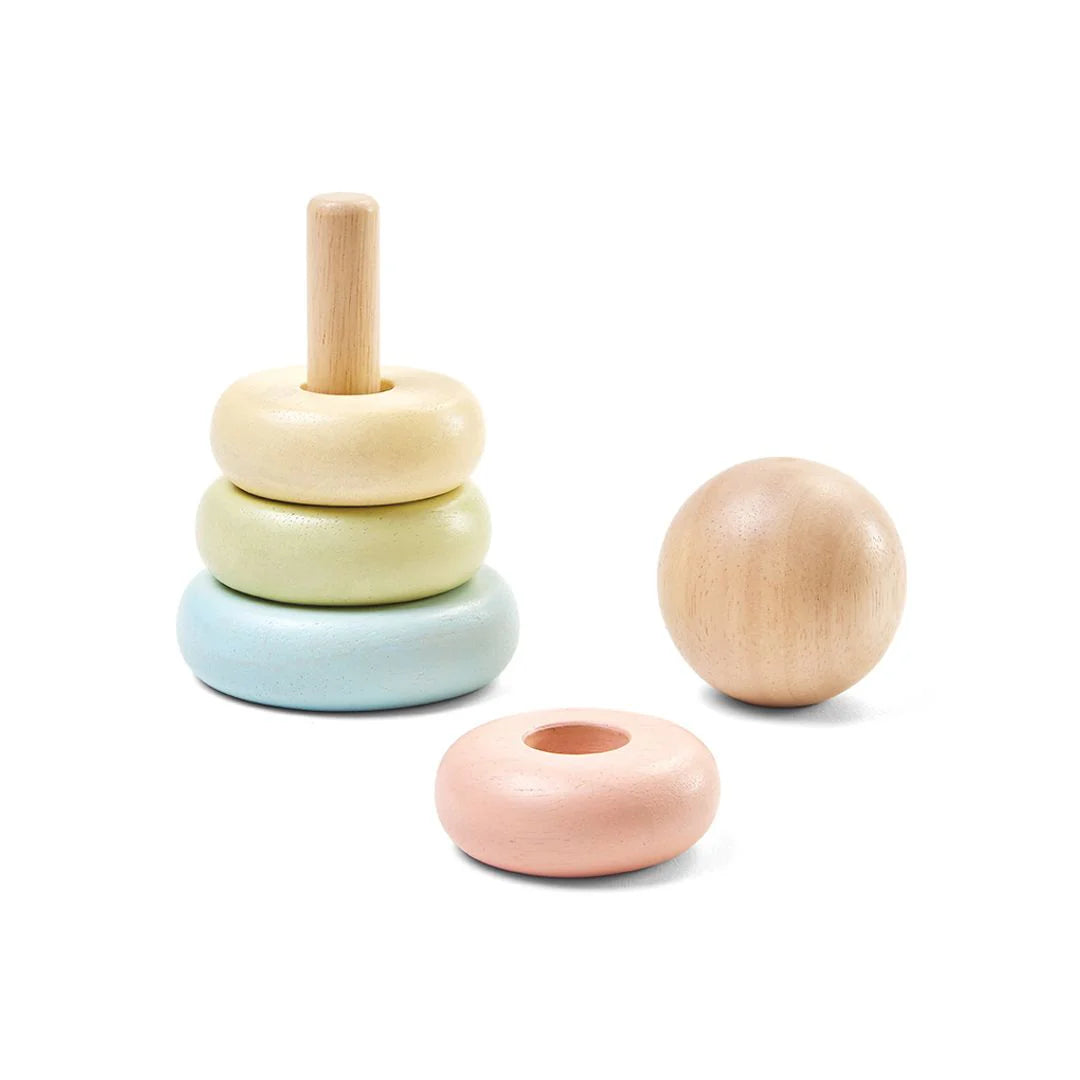 First Stacking Ring Pastel by Plan Toys