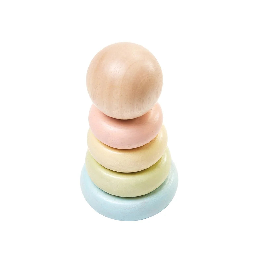 First Stacking Ring Pastel by Plan Toys