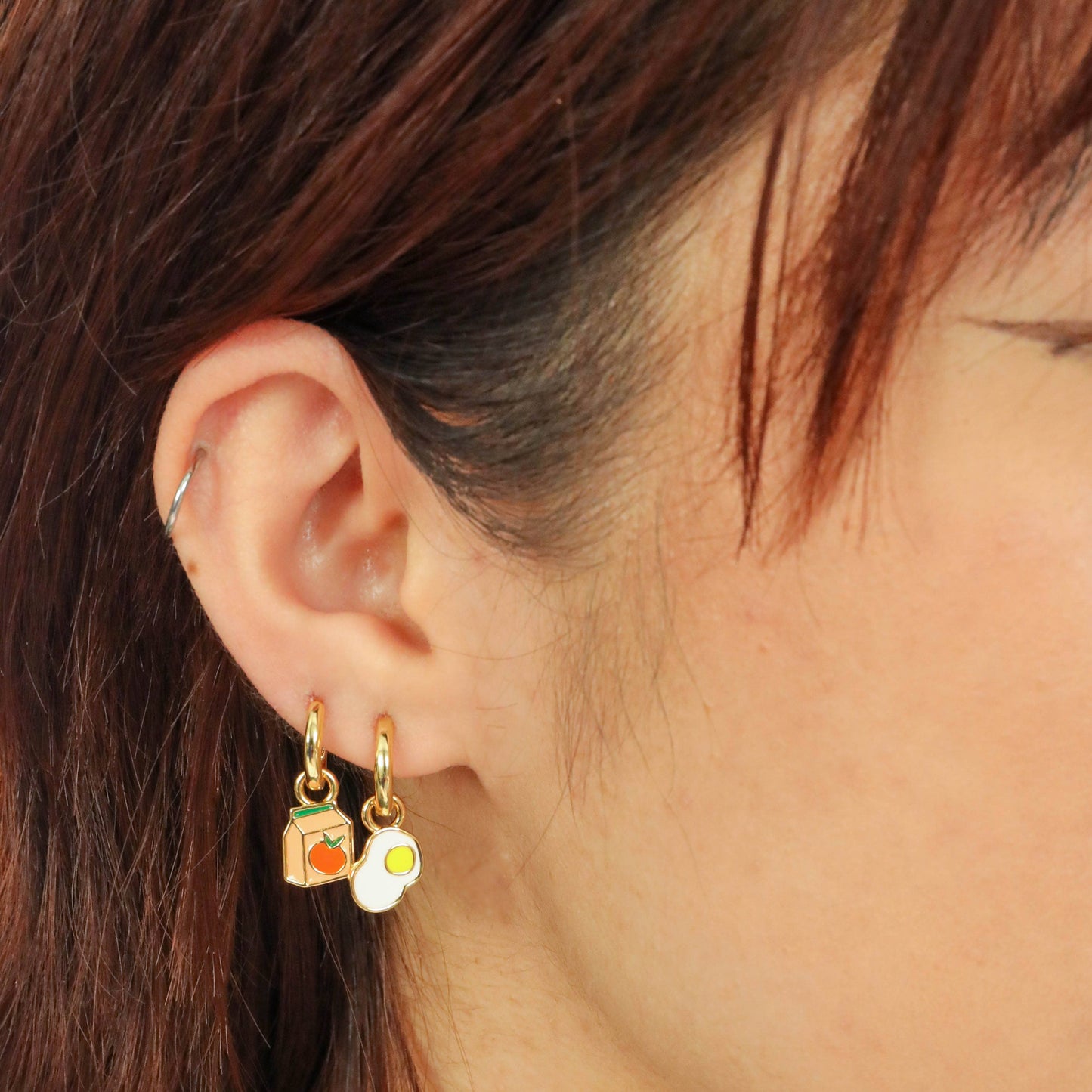 Juice Box + Egg Earrings - Yellow Owl Workshop