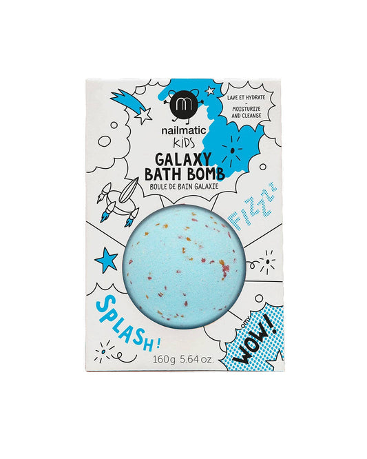 Galaxy Blue Comet Bath Bomb for Kids