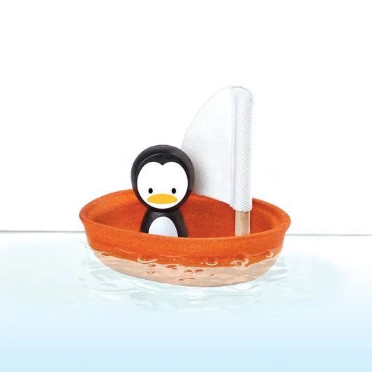 Penguin in Sailing Boat by Plan Toys