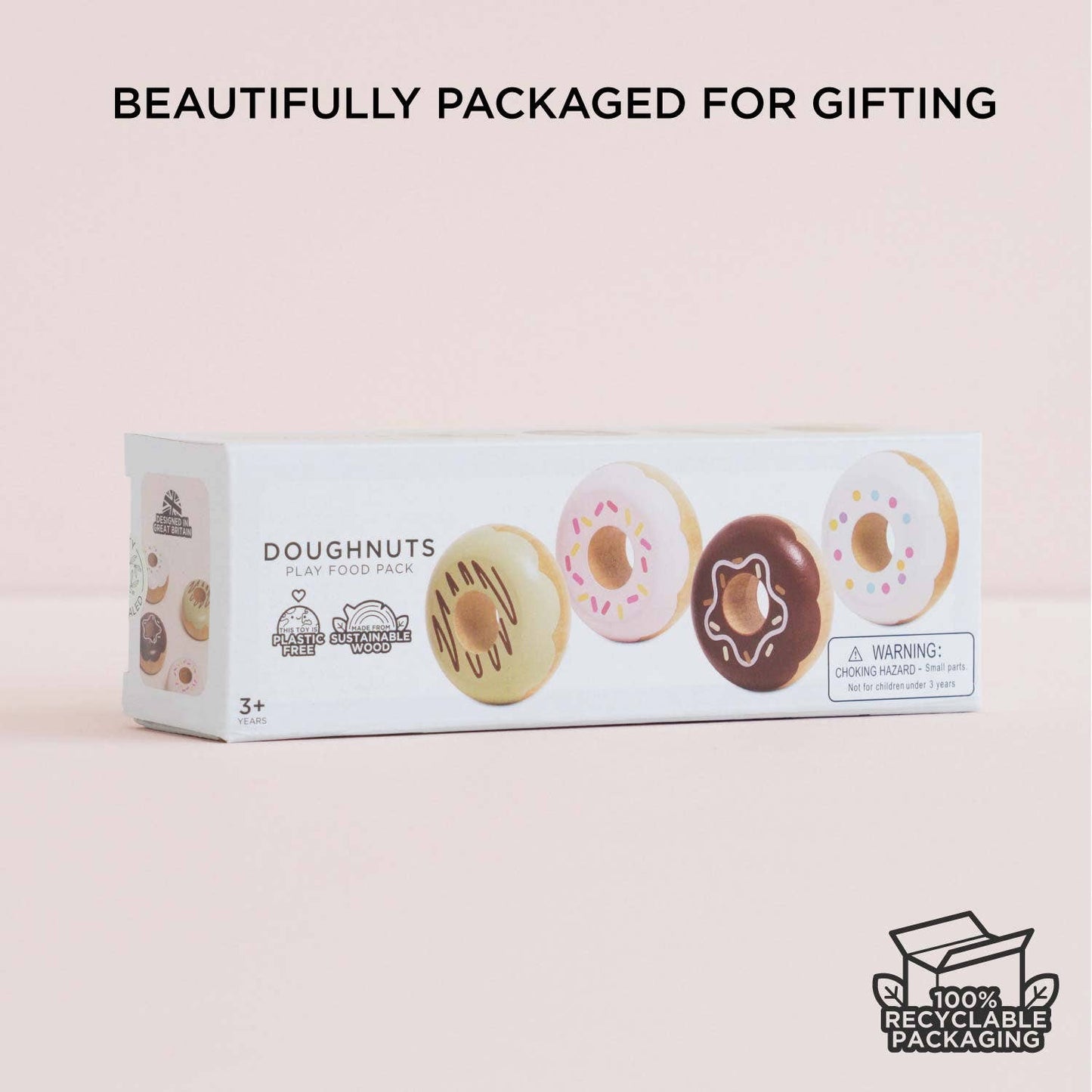 Wooden Donut Play Food Set