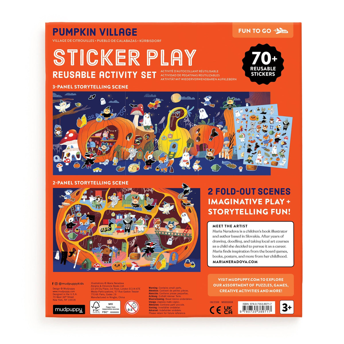 Pumpkin Village Reusable Sticker Activity Set