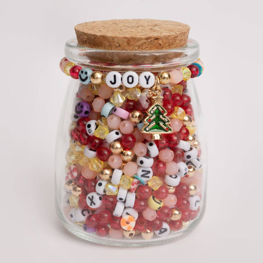 Joy Bead Jar with Enamel Tree Charm