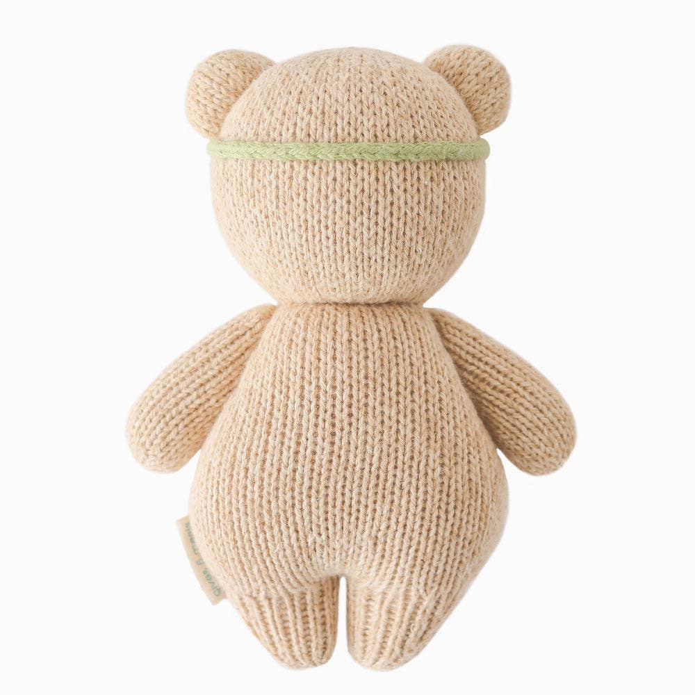 Baby Honey Bear (ivory floral) - cuddle + kind