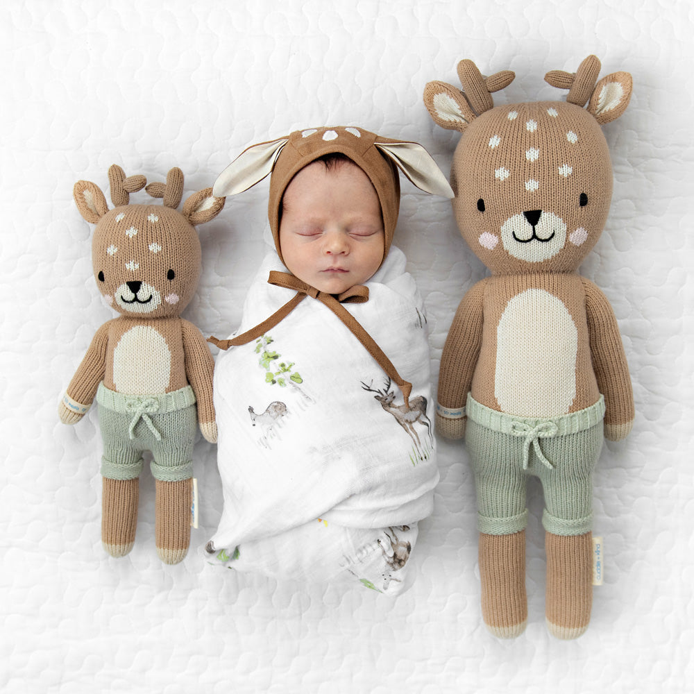 Elliot the Fawn Knit Doll - Cuddle + Kind